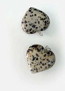 Dalmation Jasper Heart Pendant