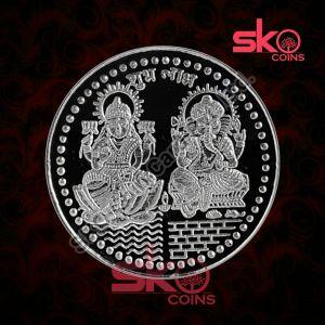 Laxmi Ganesh Silver Coin