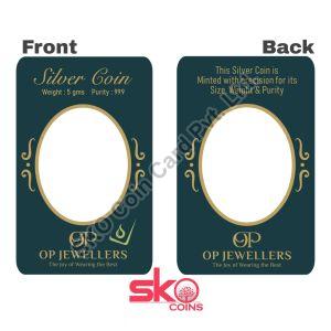 Oval Coin Card Packing