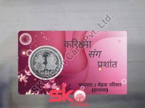 Customize Wedding Coin Card