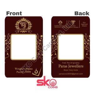 Square Shape Coin Card