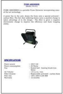 Solder Smoke Absorber