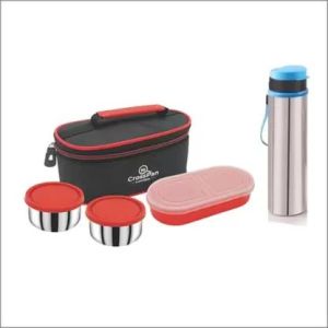 Double Decker Executive Stainless Steel Lunch Box Set