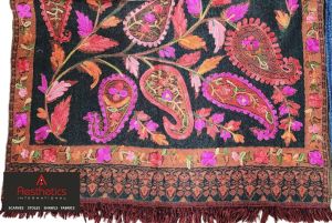 Embroidered Colored Wool Stoles