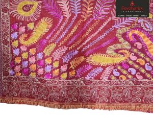 Embroidered Colored Wool Stoles