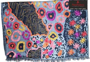 Embroidered Colored Wool Stoles