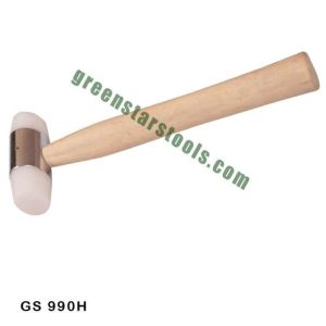 Jewellery Nylon Faced Hammer With Wooden Handle