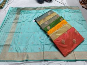 Banarasi Katan Silk Unstitched Suit