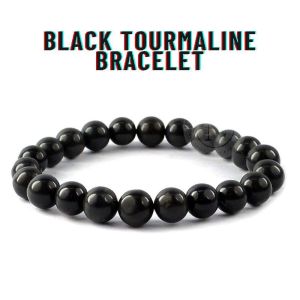 Black Tourmaline Energy Bracelets for Grounding & Protection