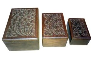 SAS74007 Wooden Urn Box