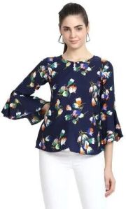 Women Printed Crepe Top