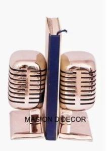 Mic Metal Bookends