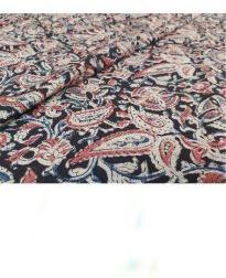 mango kalamkari hand blocked cotton fabric