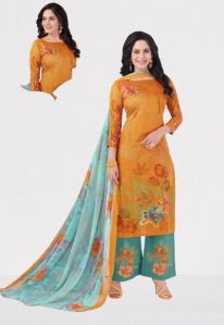 HAYAT Women Cotton Unstitched Dress Material