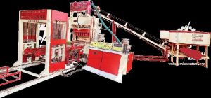 Powertech - 15Pcs-Fly Ash Brick Making Machine With Stacker - +91 9996 19555