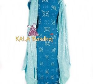 Crepe Silk Bandhani Dress Material