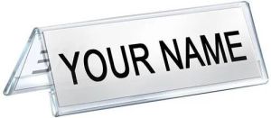 Acrylic Name Plate Holder