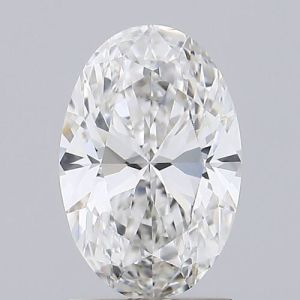 Oval Shaped 1.50ct D VVS1 IGI Certified Lab Grown CVD Diamond