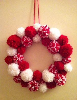 Pom Pom Wreath