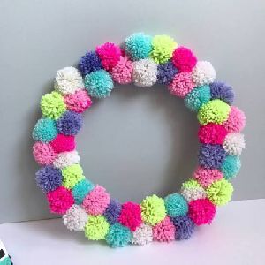 Pom Pom Wreath