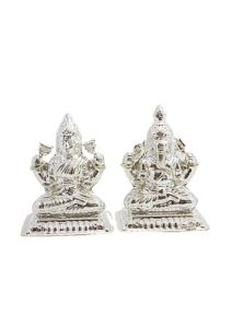 Silver Laksmi Ganesh Idols