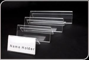 acrylic name holder