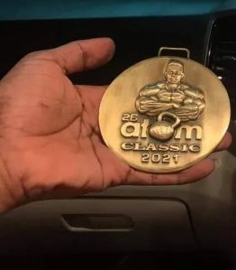 Golden Round Custom Medal