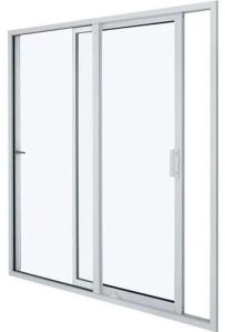 White Aluminum Sliding Door