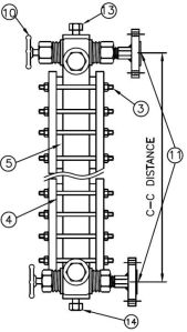 transparent liquid level gauge