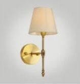 Brass wall light