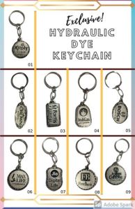 metal keychain set