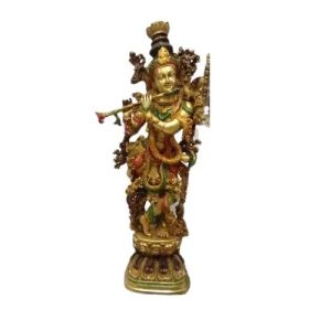 Brass Krishna Statue