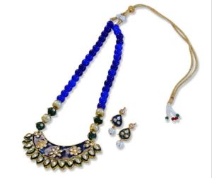 Blue Kundan Necklace