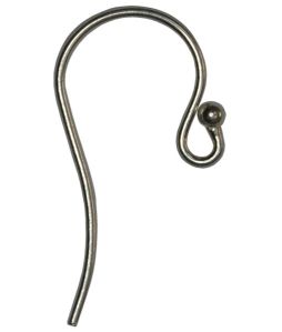 0.8mm Wire Sterling Silver Shepherd Ear wire