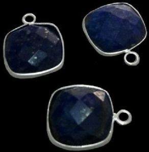 Sterling Silver Lapis Square CHARM