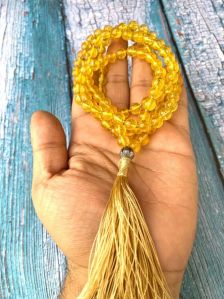 Citrine Stone Beads Mala