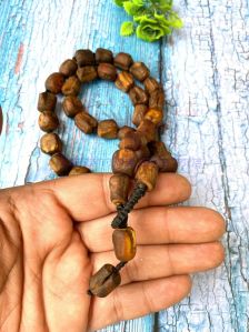 Hand Carved Tulsi Neck Beads Mala