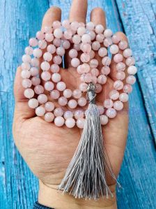 Rose Quartz Stone Beads Mala