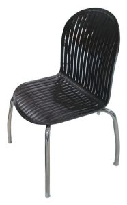 Plastic Cafe Chair, Brown