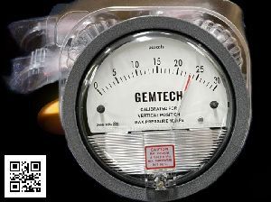 GEMTECH Magnehelic Gauge Range 30-0-30 Pascals