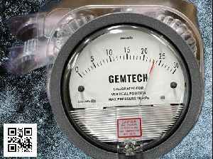 GEMTECH Magnehelic Gauge Range 30-0-30 Pascals