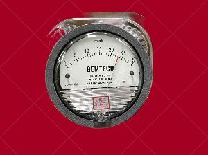 GEMTECH Differential Pressure Gauge Range 0-100 KPA