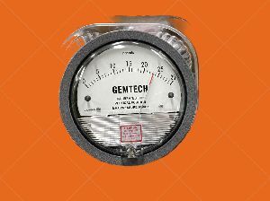 GEMTECH Differential Pressure Gauge Range 0-100 KPA