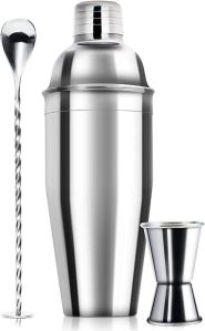 stainless steel cocktail shaker set