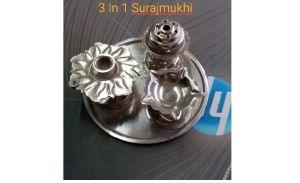 stainless steel pooja thali