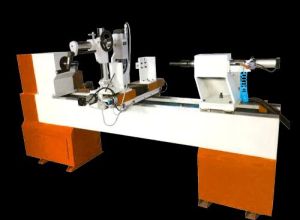 Semi Automatic CNC Wood Lathe Machine