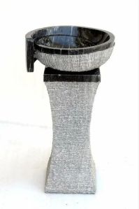 marble stone pedestal wash basin