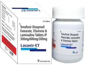 Tenofovir Disoproxil Fumarate Efavirenz and Lamivudine Tablets