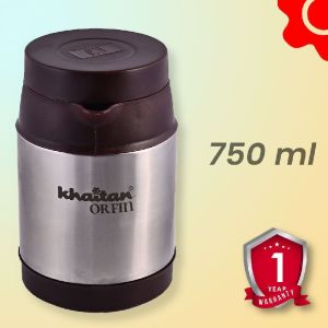 Khaitan Orfin Elegance Thermosteel Flask (Brown, 750ml)