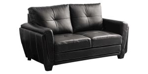 2 Seater Plush Leather Sofa